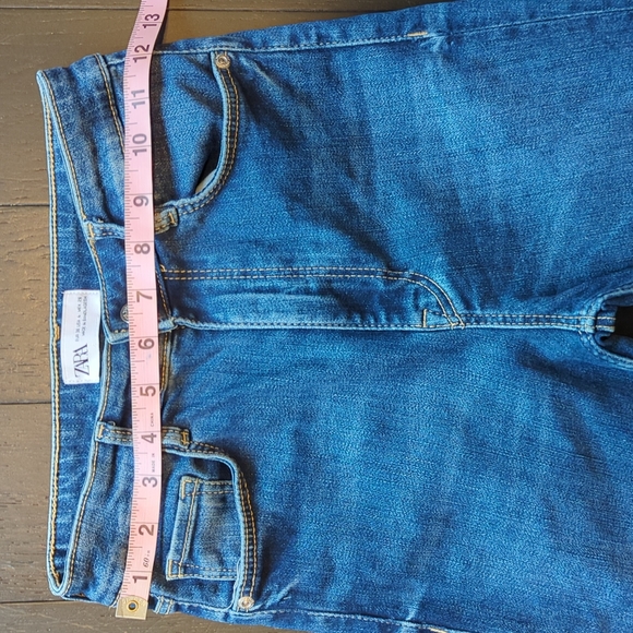 Zara High-Rise Sculpt jeans blue size 4 - Picture 4 of 6